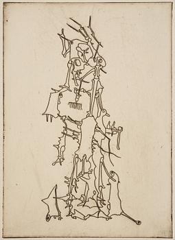 Yves Tanguy, "Composition B, from Le Mythe de la Roche percée".