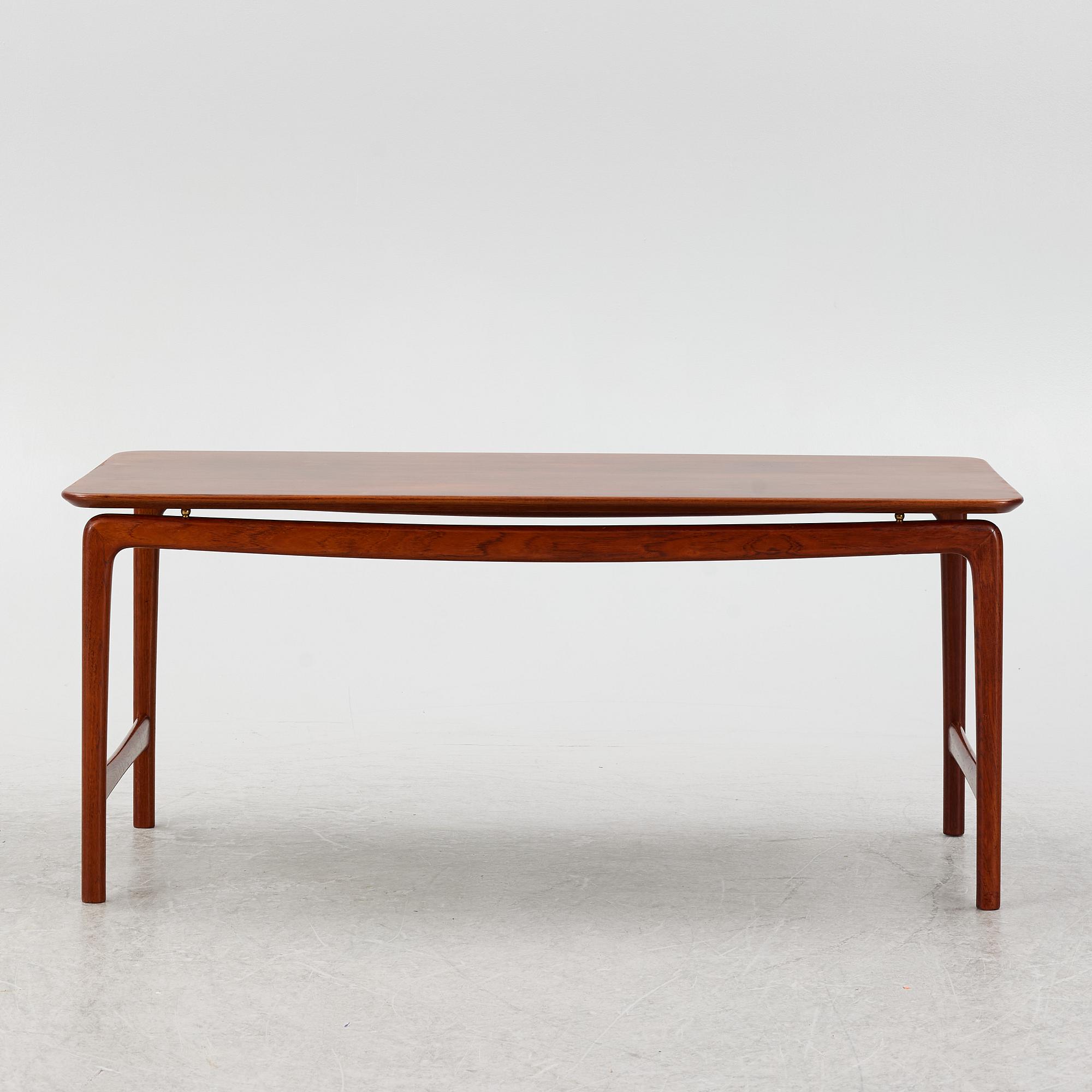 Peter Hvidt & Orla Mølgaard Nielsen, coffee table, France & Daverkosen, Denmark 1950s-60s.