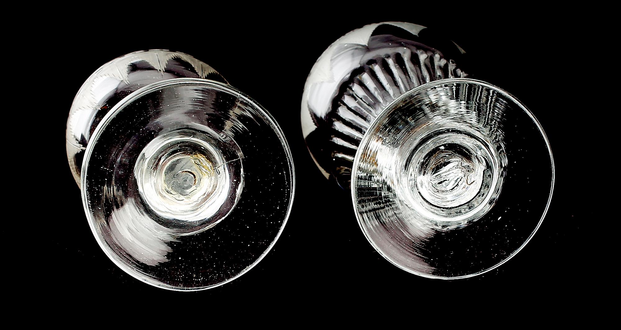 STARKVIN- OCH SHERRYGLAS, 16 st (11+5), 1800-talets mitt.