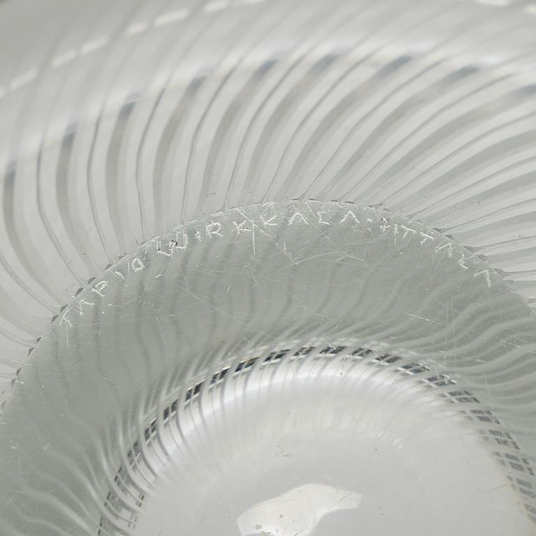 Tapio Wirkkala, malja,"3362", signeerattu Tapio Wirkkala, Iittala.