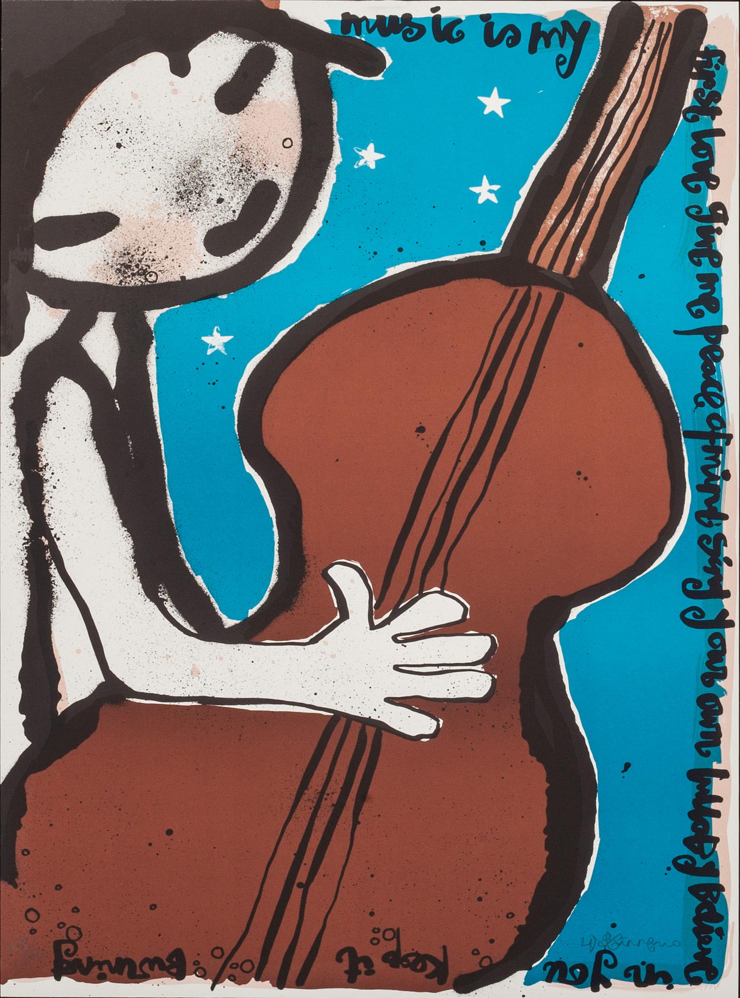 LISA RINNEVUO, färglitografi. Numrerad 108/195 och signerad.