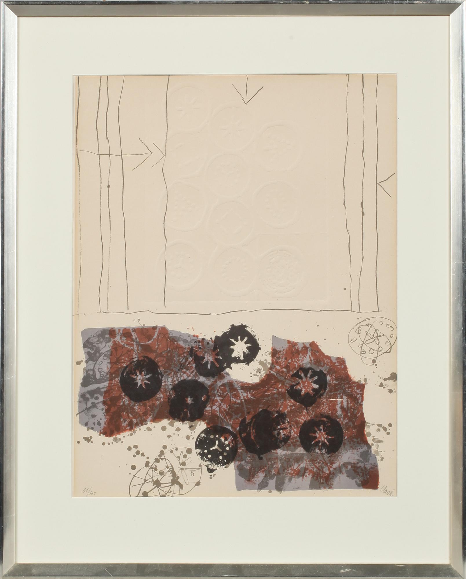 ANTONI CLAVÉ, carborundumetsning, signerad och numrerad 61 / 100.