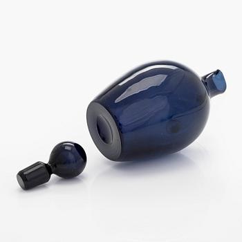 Saara Hopea, karaff och glas 6 st, modell 2501, Nuutajärvi Notsjö 1900-talets mitt.