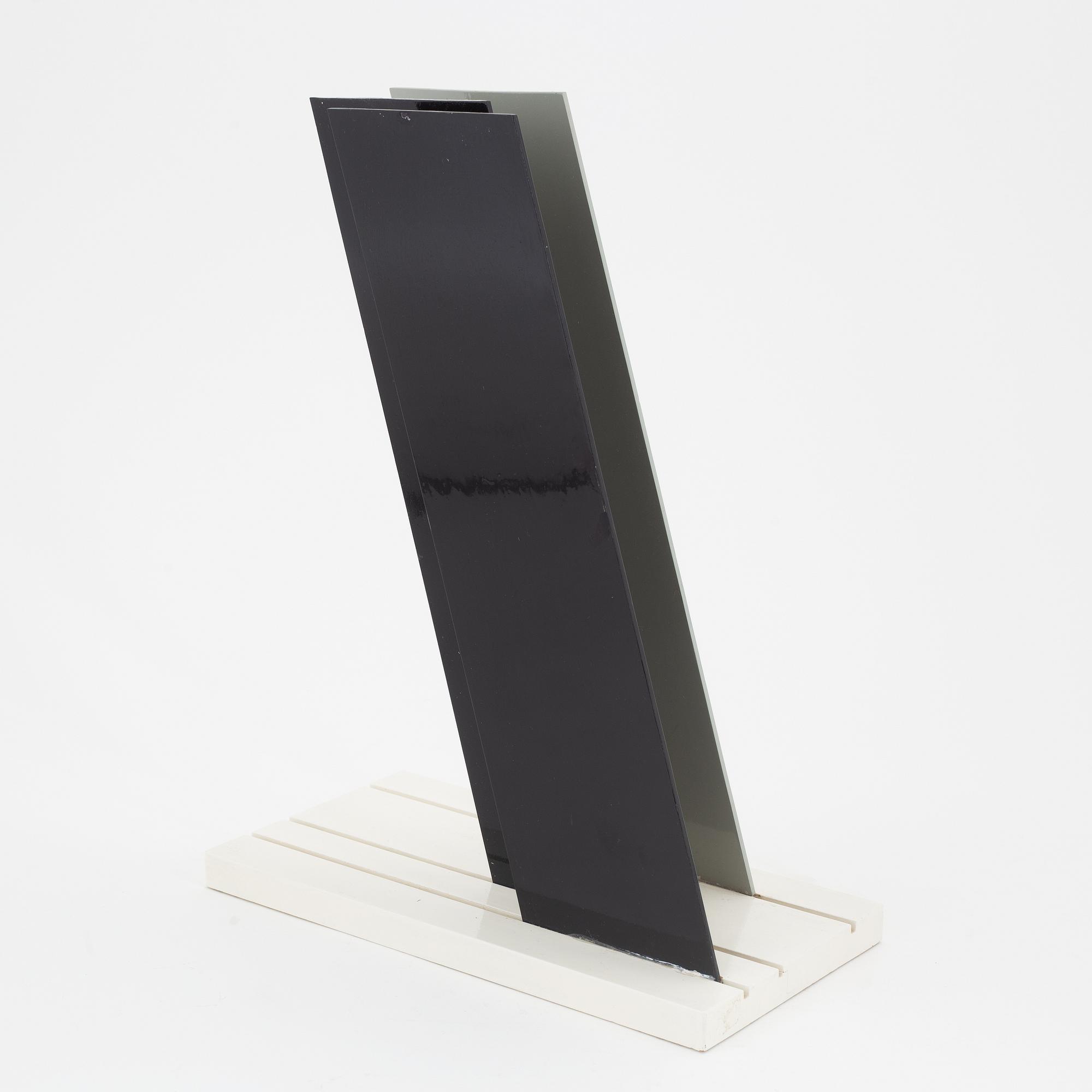 Lars-Erik Falk, a painted metal sculpture, signed and dated 1986.