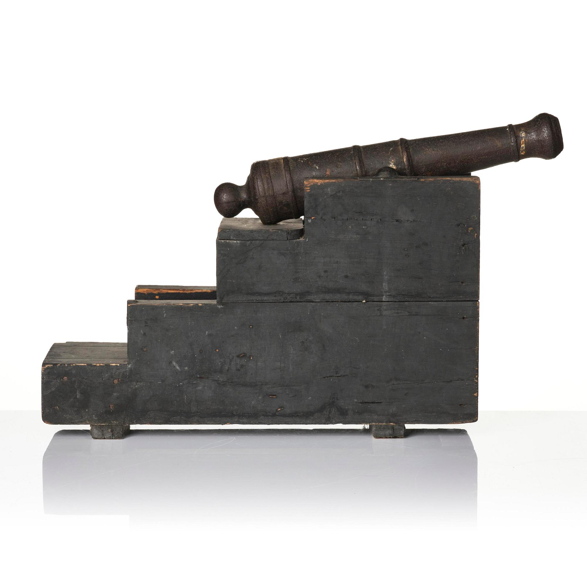 A pair of salute cannons, presumably 19th century.