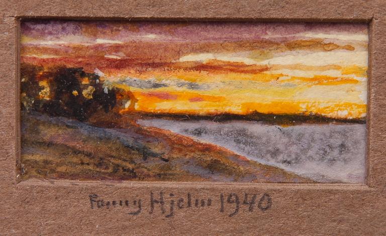 FANNY HJELM, tillskriven, akvarell.