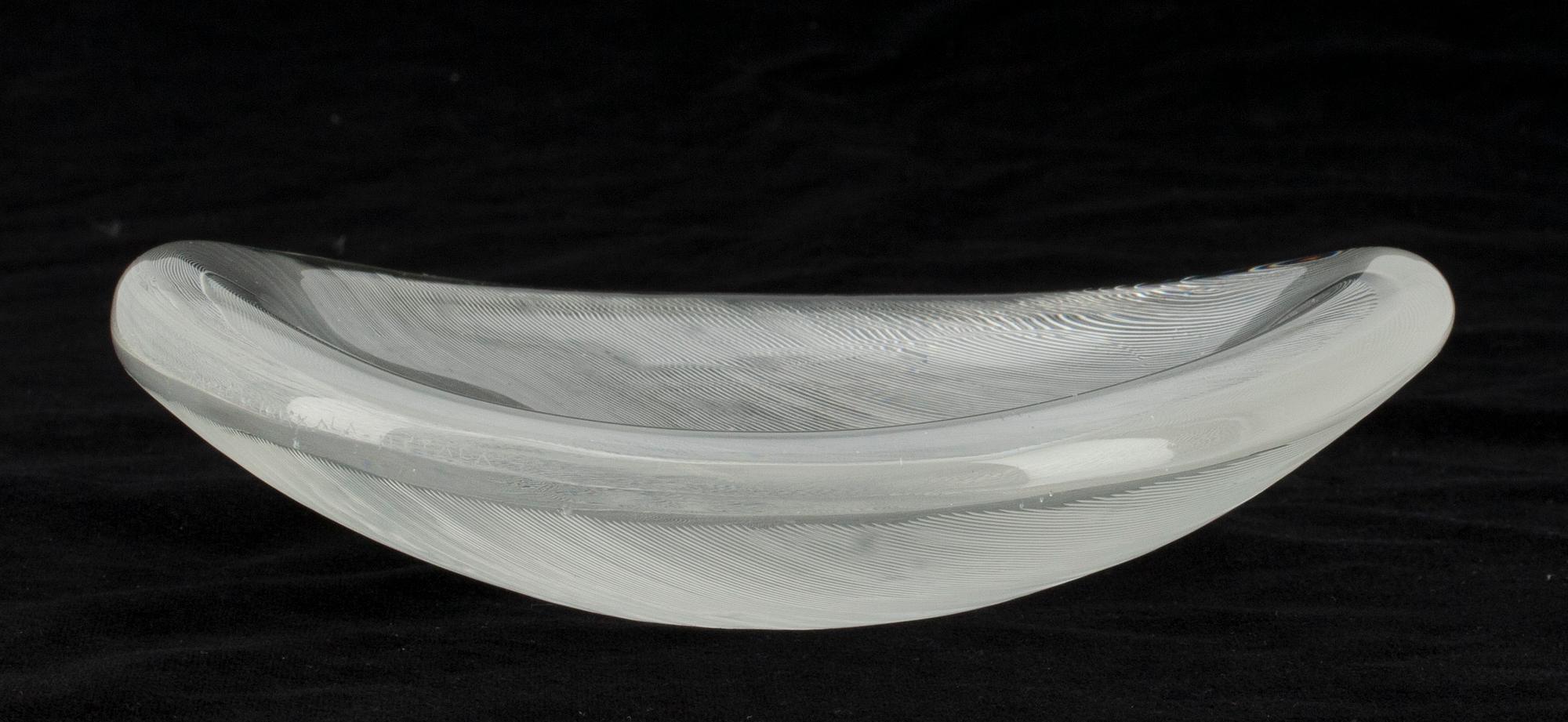 TAPIO WIRKKALA, FAT, glas, "Blad", Tapio Wirkkala, Iittala, sign.