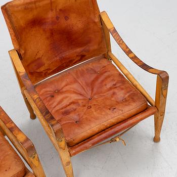 Kaare Klint, karmstolar, "Safari", ett par, Rud. Rasmussens Snedkerier, Danmark, 1900-talets andra hälft.