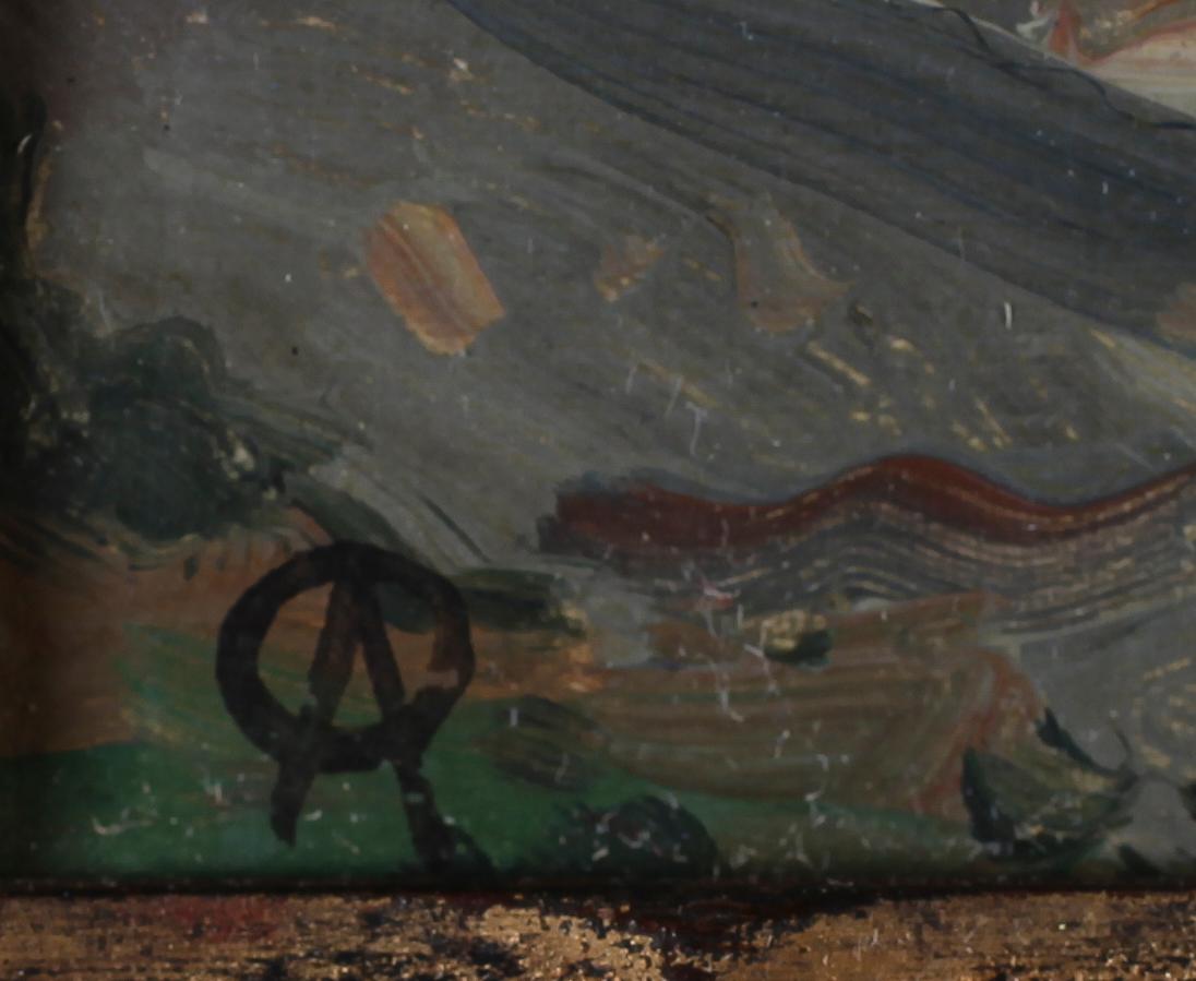 OLOF ARBORELIUS, olja på pannå, monogramsignerad AO.