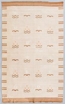Hårgarnsmatta, 1930-tal. Ca 310x195 cm.