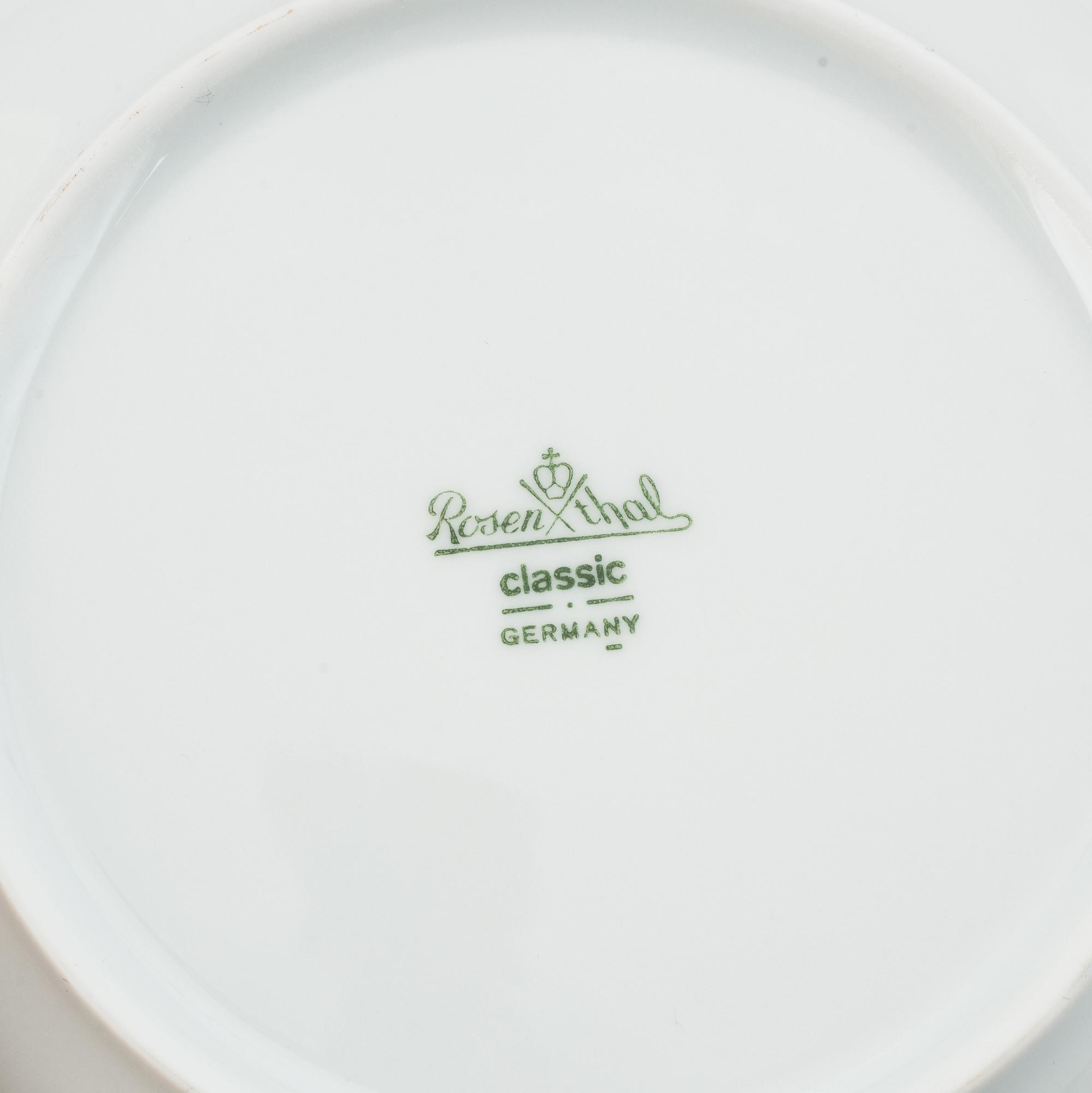 MATSERVIS, 93 delar, Rosenthal Maria Björnbär, 1900-tal.