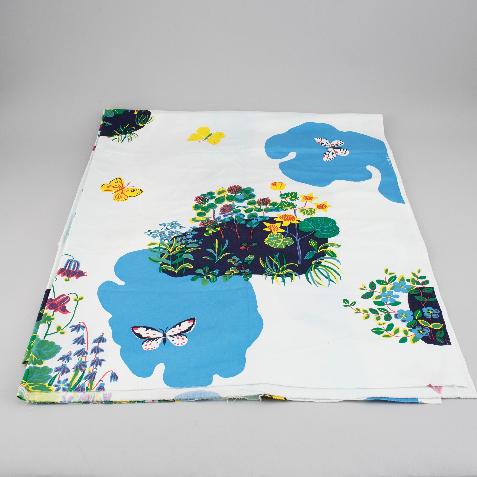 A Josef Frank textile, "Himmel och Jord", cotton, Firma Svenskt Tenn, Stockholm, Sweden.