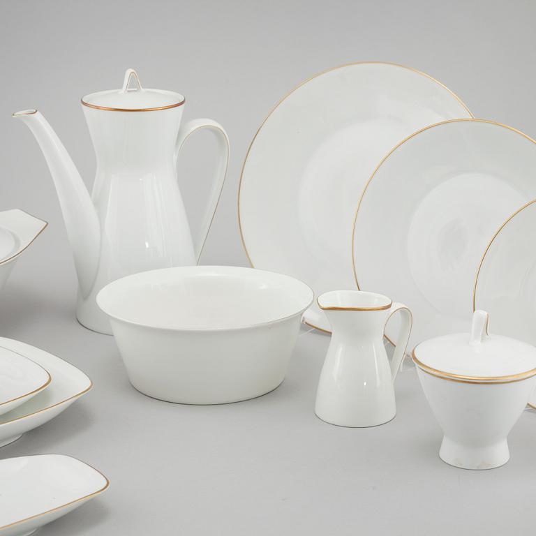 SERVISDELAR, 79 st, porslin, Rosenthal, 1900-talets andra hälft.