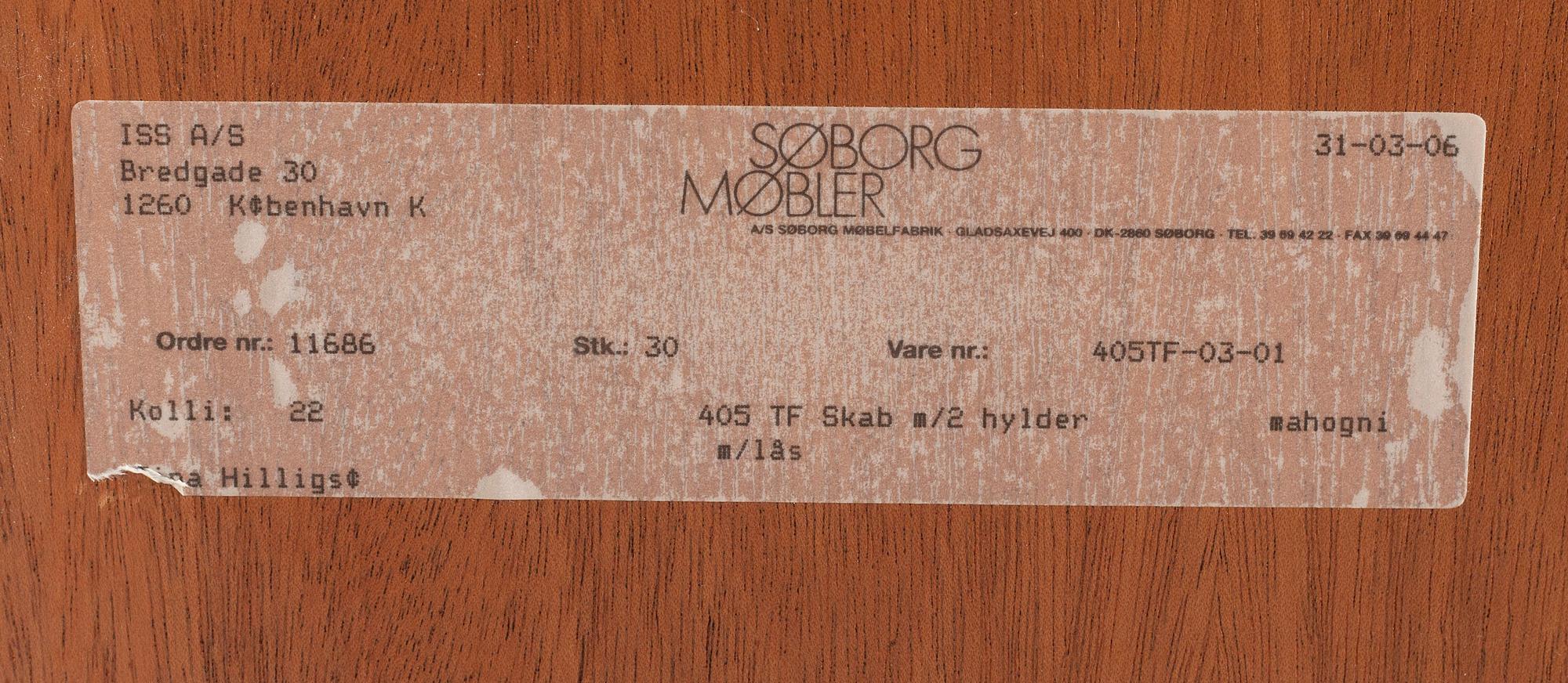 CHRISTIAN HVIDT, Skåp, Søborg Møbler, Danmark.