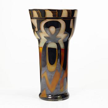 Eva Englund, a unique graal glass vase, Muraya 1990.