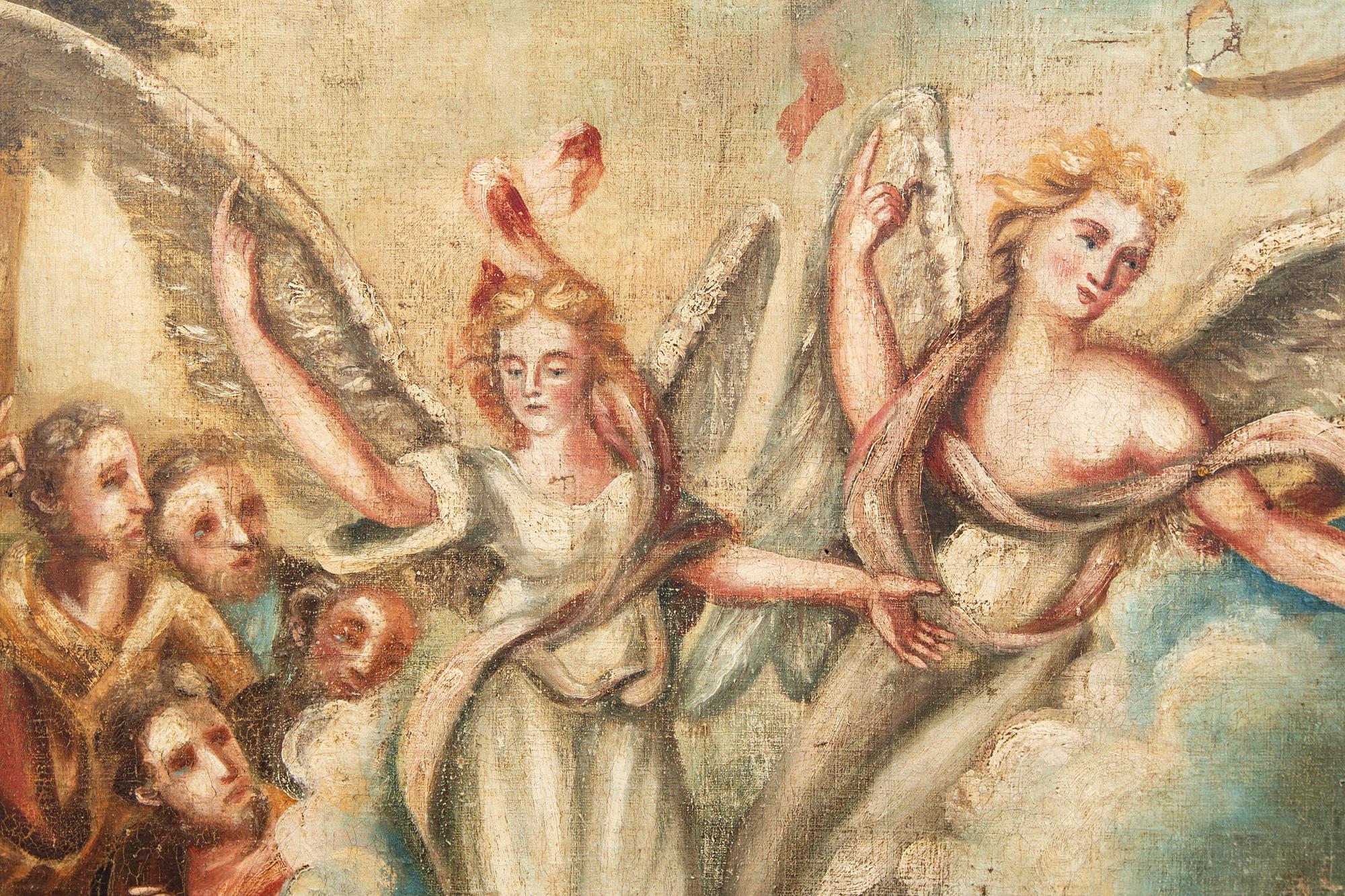 Unknown artist, an 18th century oil on canvas.