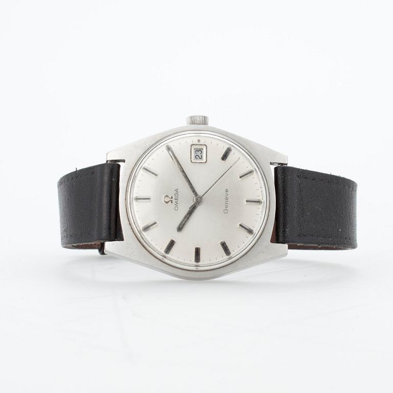 HERRARMBANDSUR, Omega, Geneve, stål, 1960-70-tal.