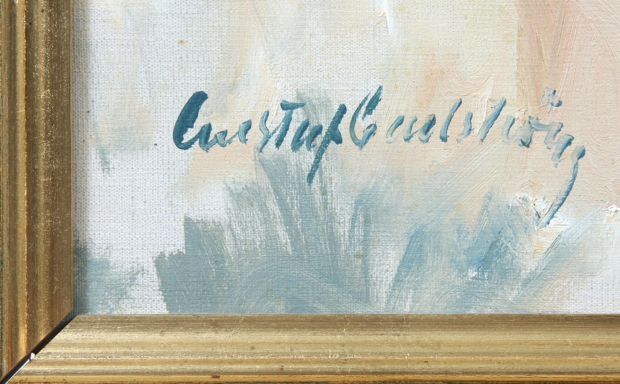 GUSTAF CARLSTRÖM, olja på duk, sign.
