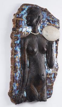 Michael Schilkin, a stoneware wall relief, Arabia, Finland 1940s.