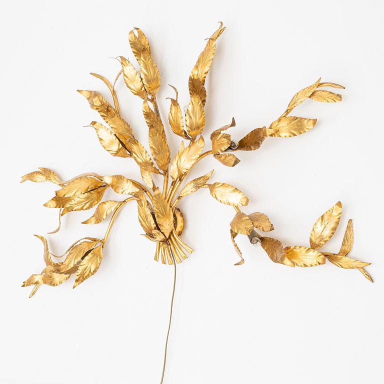 Wall lamp, second half of the 20th century, probably Italy.