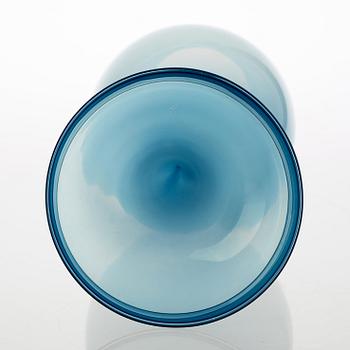 A Nils Landberg glass vase, Orrefors.