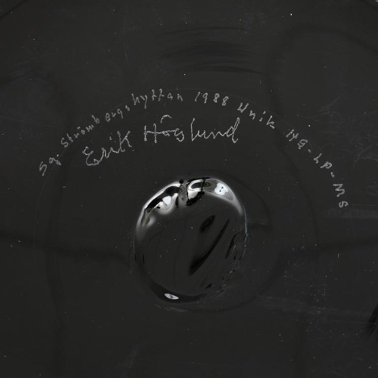 SKÅL, glas, Erik Höglund, Strömbergshyttan. 1988.