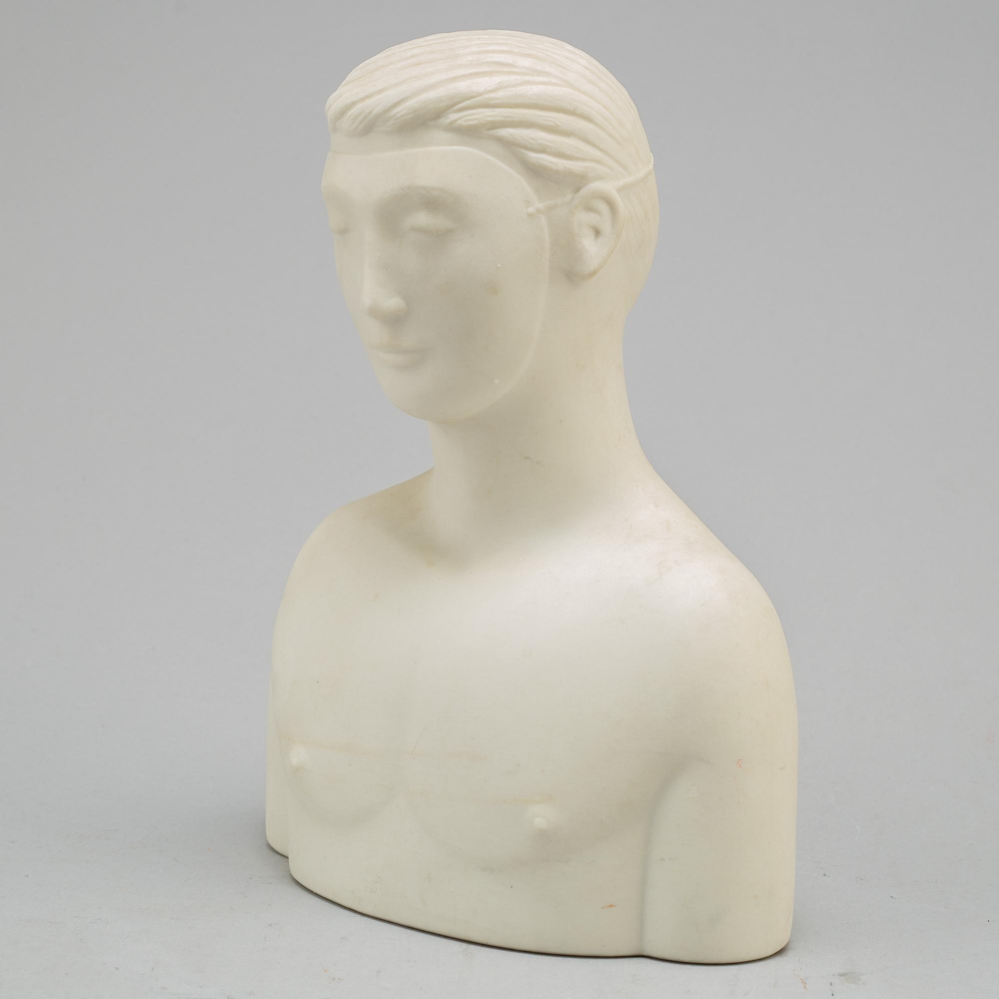 A parian figurine by Stig Lindberg, Gustavsberg, designed 1944.