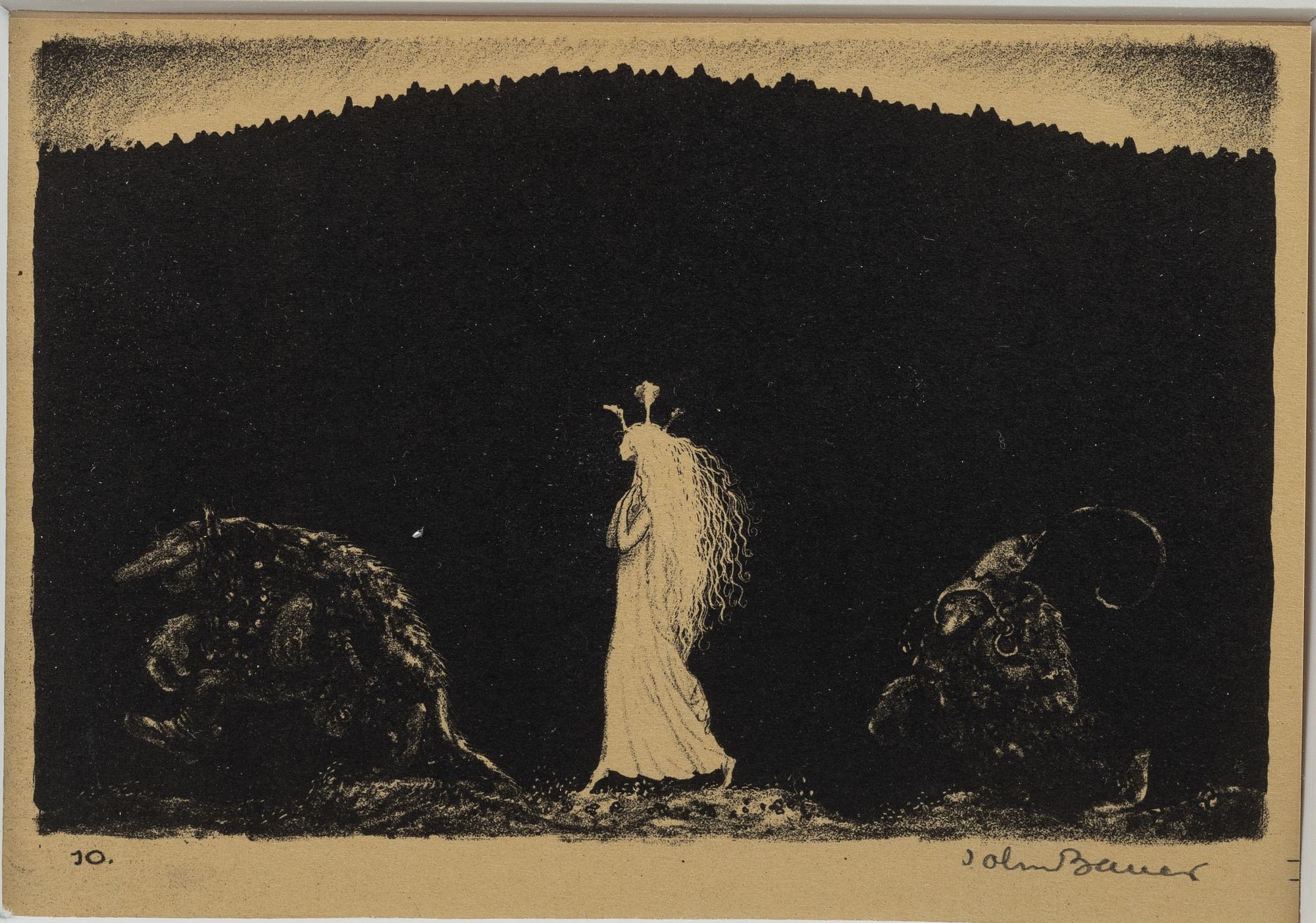 John Bauer, "Trollens Styfdotter", from "Troll".