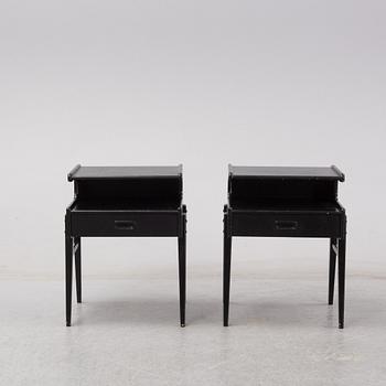 A pair of bedside tables, second half of the 20th century.