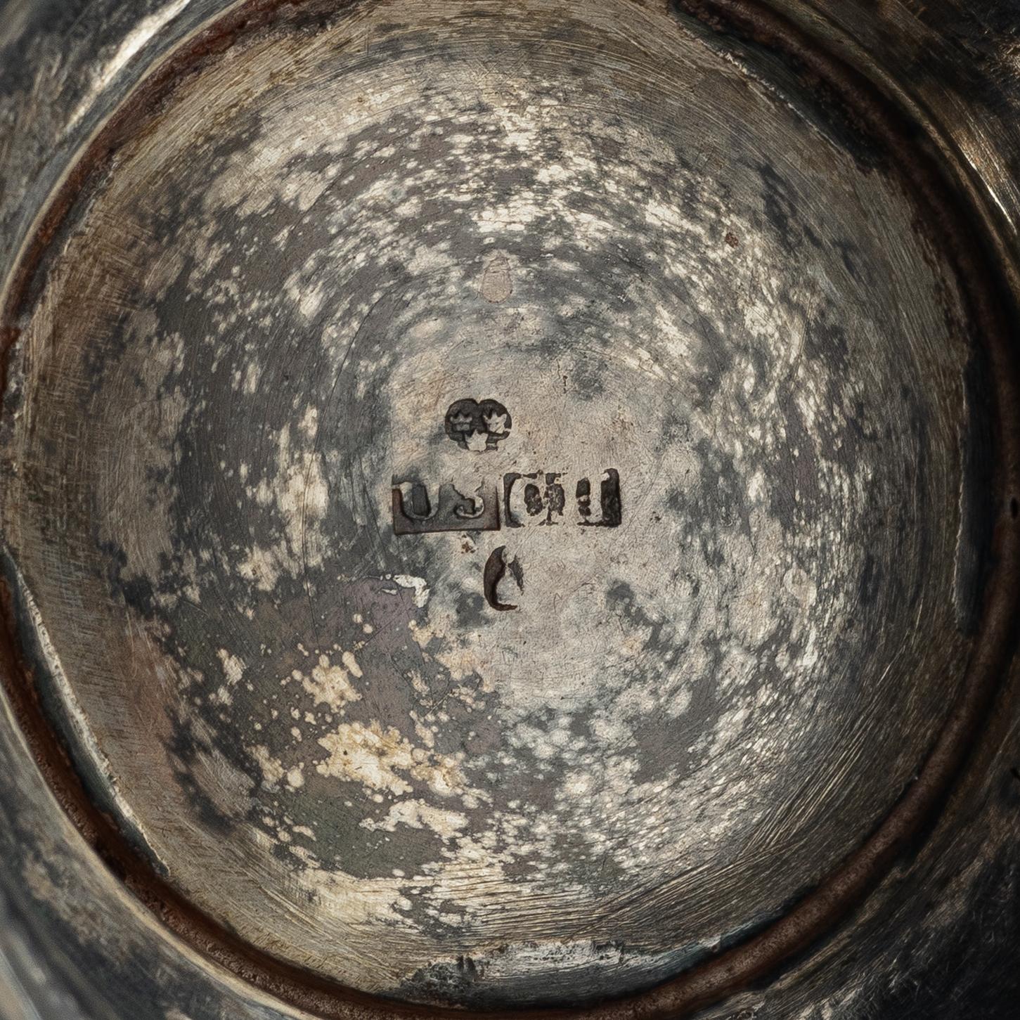 Four silver beakers, different masters, Sweden, 18th-19th century.