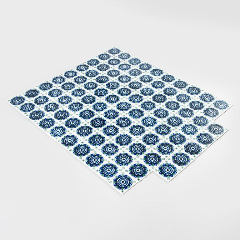 Hilkka-Liisa Ahola, 95 ceramic tiles for Arabia 1960s.