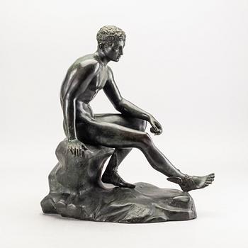 A late 19th century bronze sculpture.