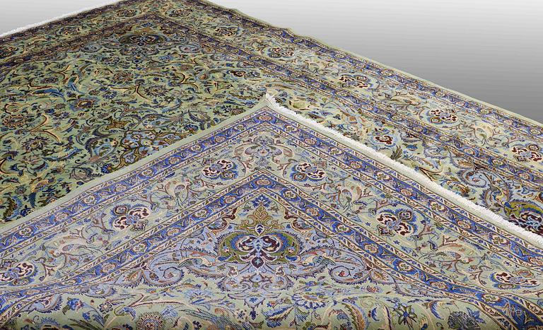 A carpet from Kashmar, around 408 x 300 cm.