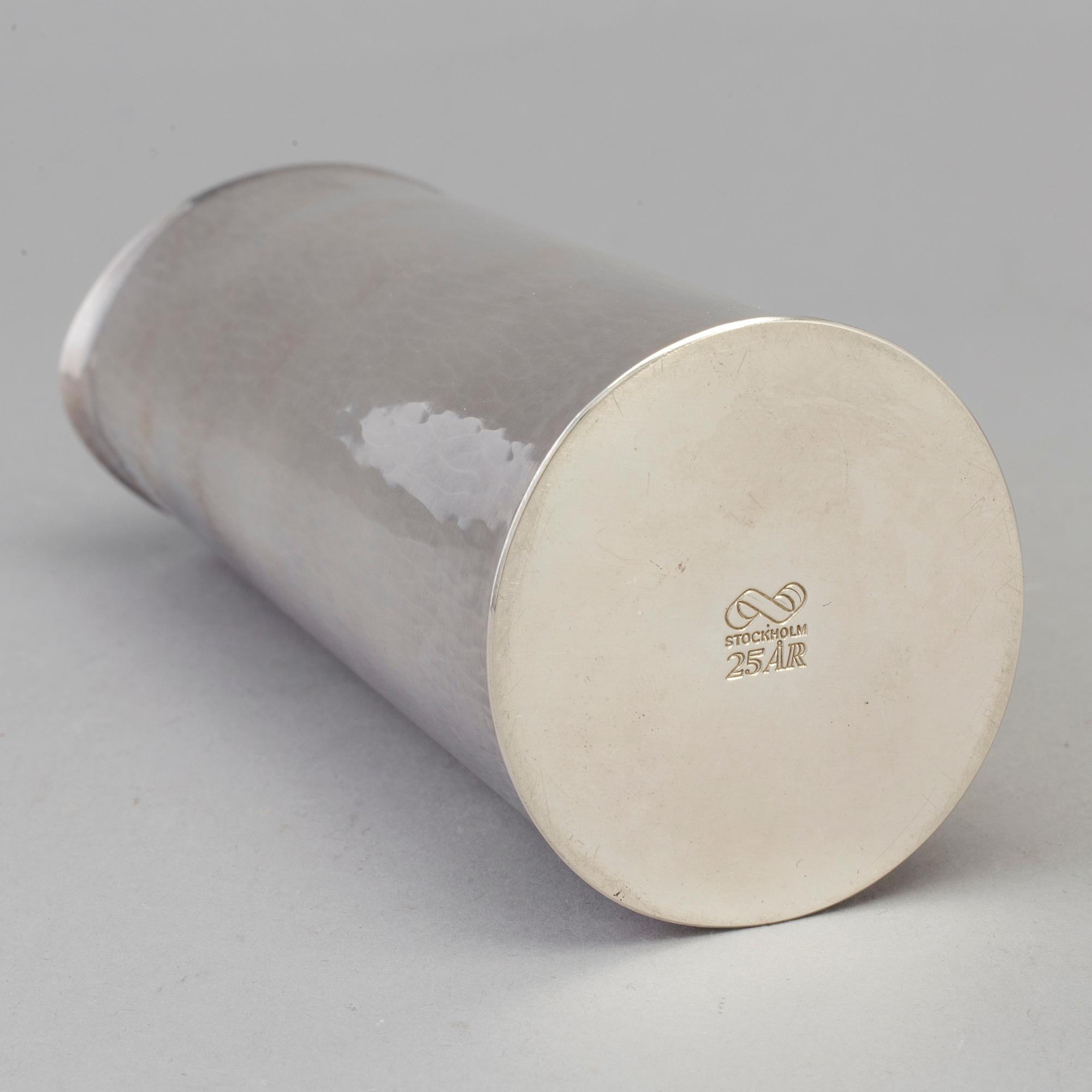 SIGURD PERSSON, vas, sterlingsilver, Stockholm, 1984.