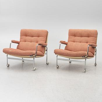 Bruno Mathsson, a pair of 'Karin' armchairs, Dux.