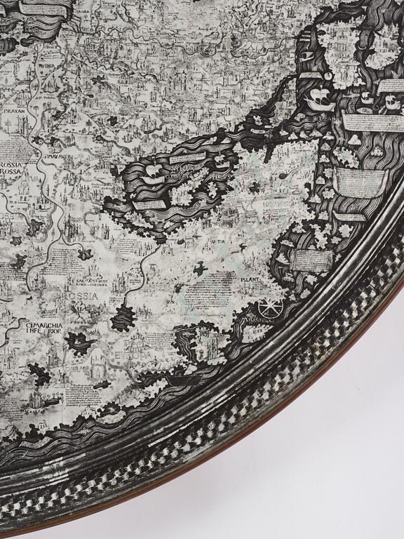 Josef Frank, bord, Firma Svenskt Tenn, 1960-70-tal, modell U601 (skivan) & U491.