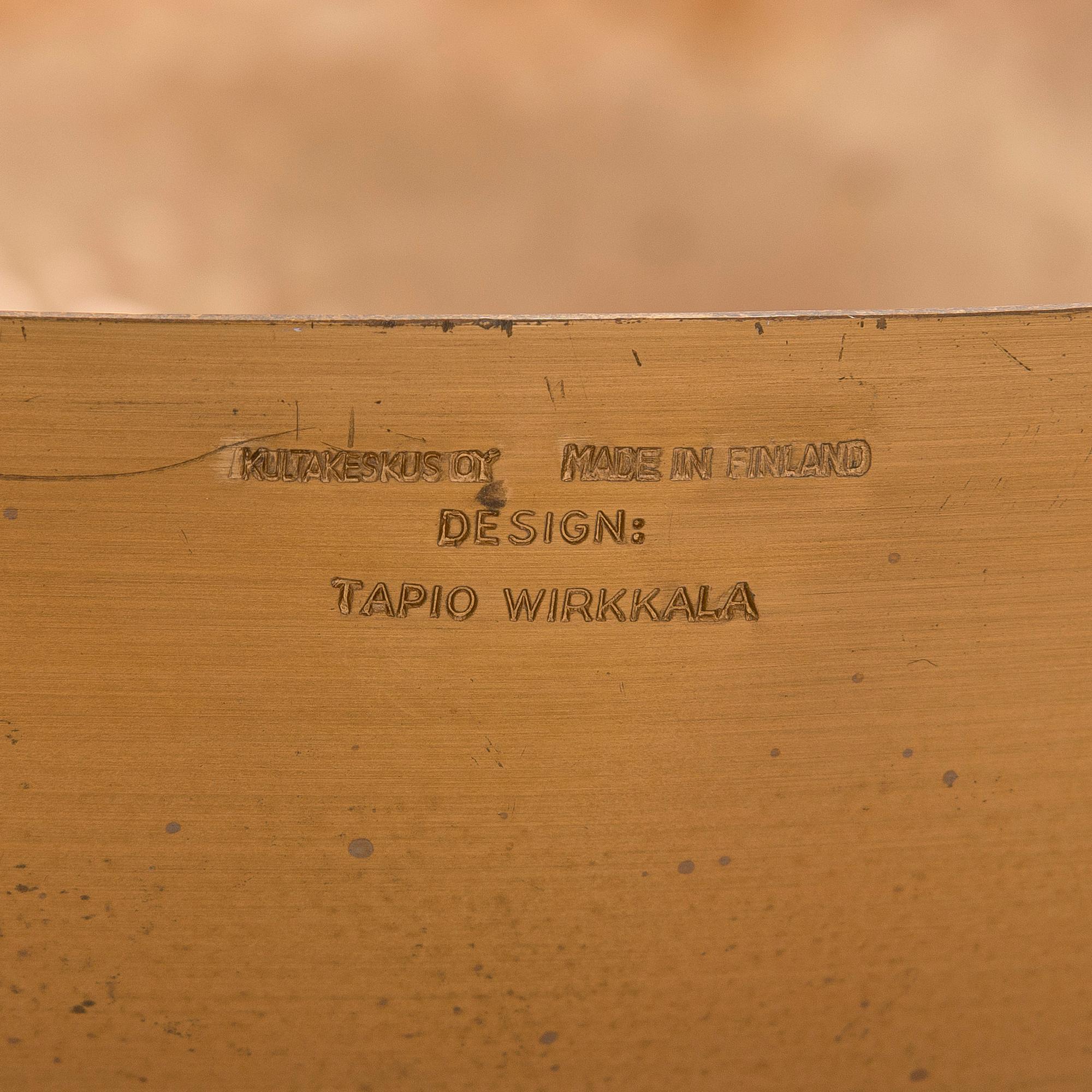 Tapio Wirkkala, A bronze bowl, model TW 476, marked Design Tapio Wirkkala, Kultakeskus, Made in Finland.