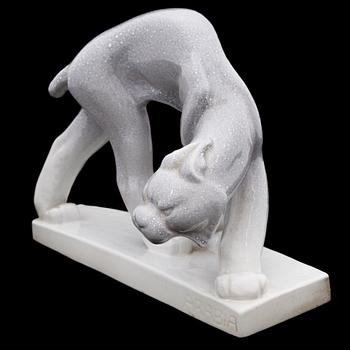 JUSSI MÄNTYNEN, a porcelain sculpture signed J. Mäntynen 1930.