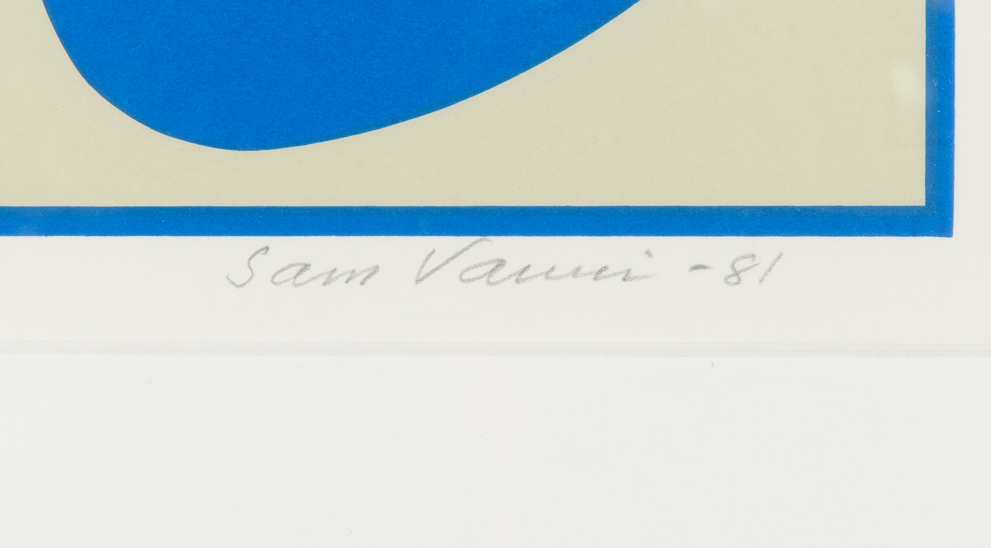Sam Vanni, serigrafi, signerad och daterad -81, numrerad 20/80.