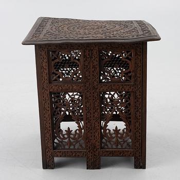 An Anglo-Indian hardwood folding Table, North India, circa 1880. .