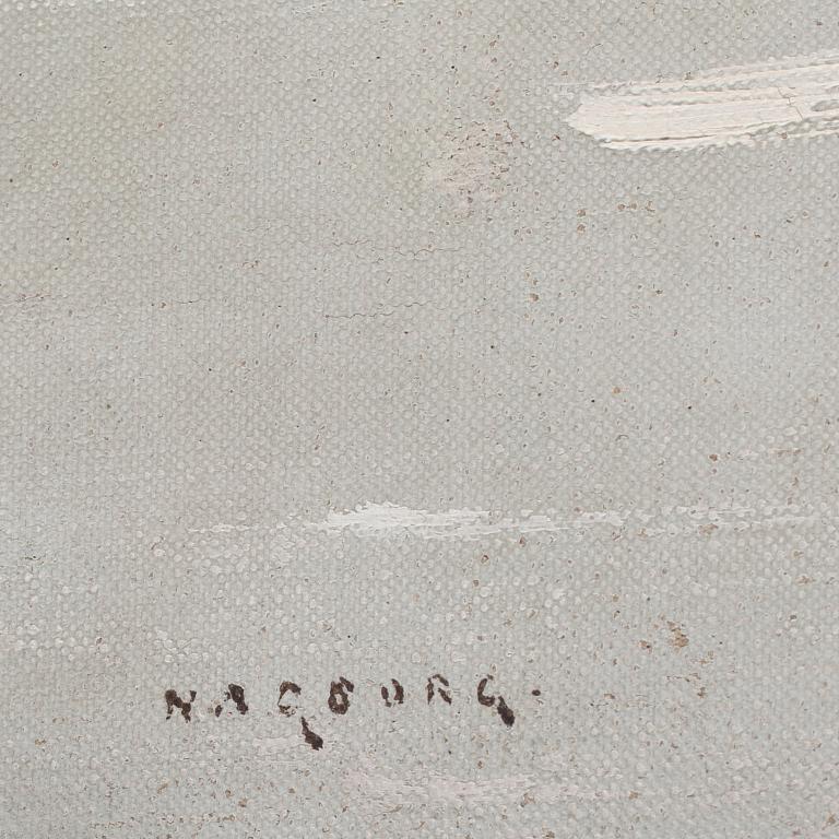 AUGUST HAGBORG, oja på duk, signerad.