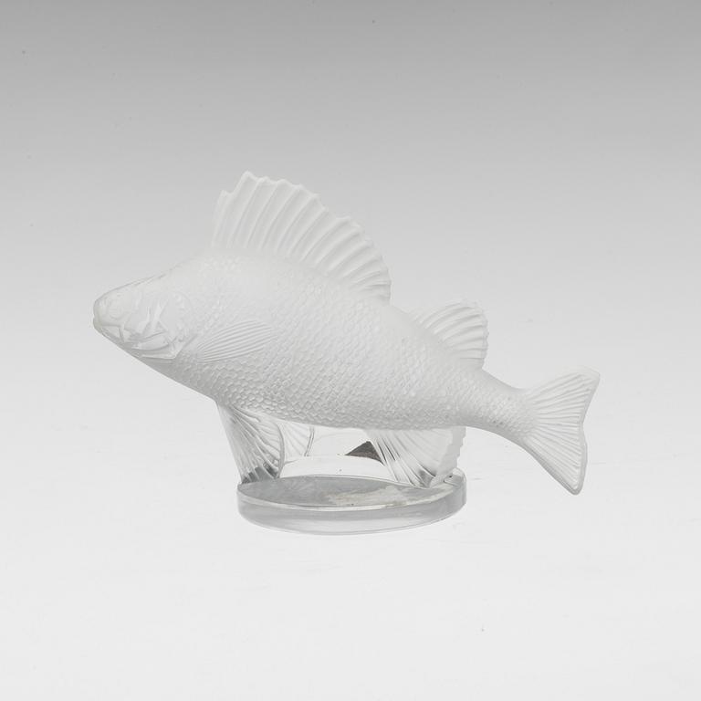 A Lalique glass figurine of a fish.