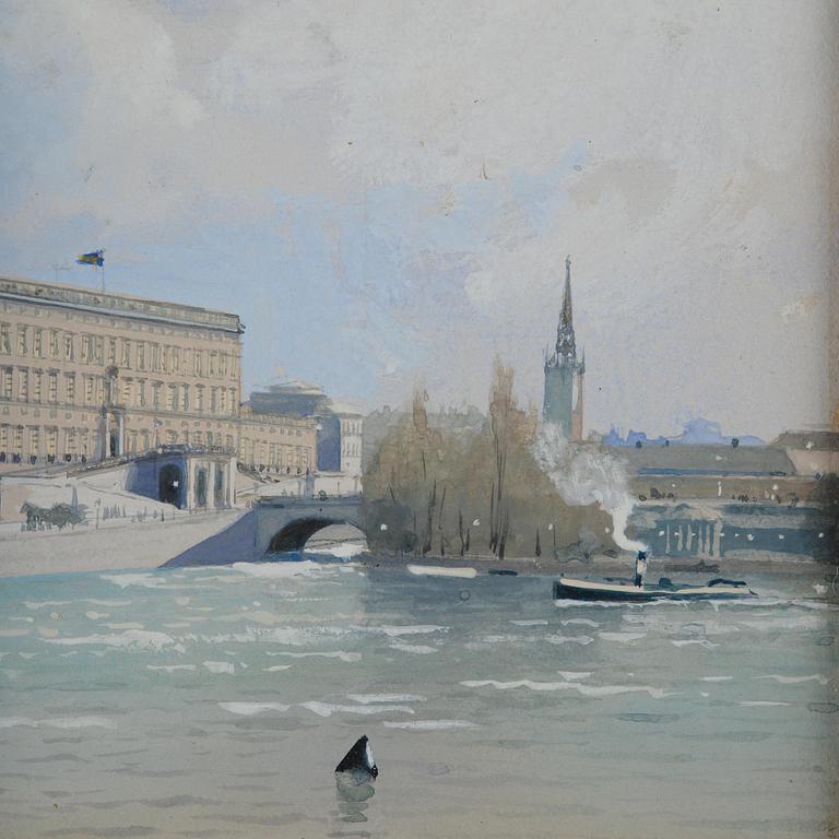 Anna Palm de Rosa, "Strömmen med Stockholms slott".