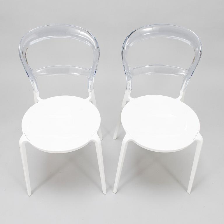 RUOKAPÖYTÄ JA 6 TUOLIA, Calligaris, Italien, 2000-tal.