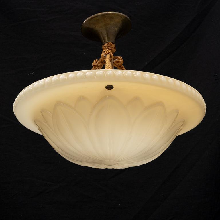 Harald Notini, a model '10073' ceiling light, Arvid Böhlmarks Lampfabrik, 1920's.