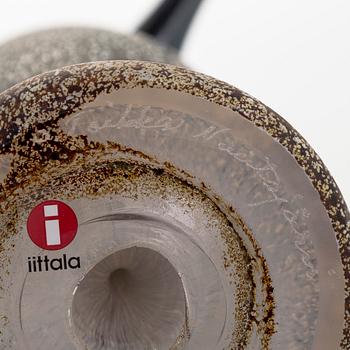 Oiva Toikka, glasfågel, "Heron", signerad O. Toikka Nuutajärvi.