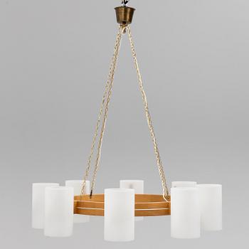 UNO OCH ÖSTEN KRISTIANSSON, takkrona, "Taklampa 587/Cylinder Ringkrona" Luxus, Vittsjö, 1900-talets andra hälft.