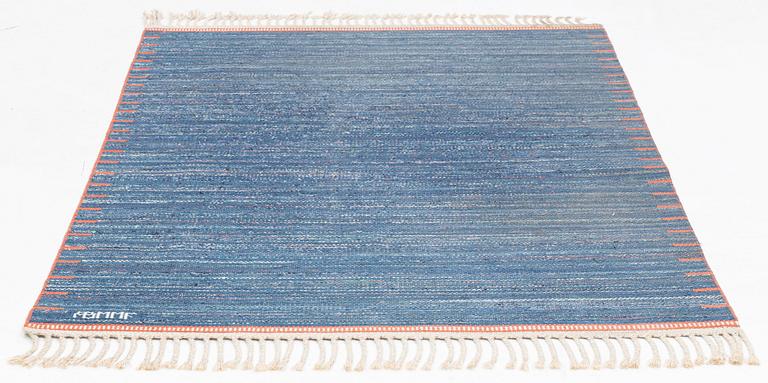 Märta Måås-Fjetterström, a rug, "T.matta, blå". Rag rug, flat weave, 193 x 147 cm. Signed AB MMF.
