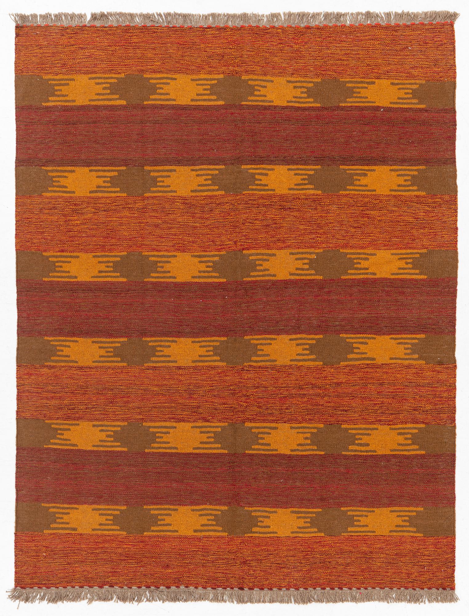 A persian kilim rug, c 196 x 154 cm.