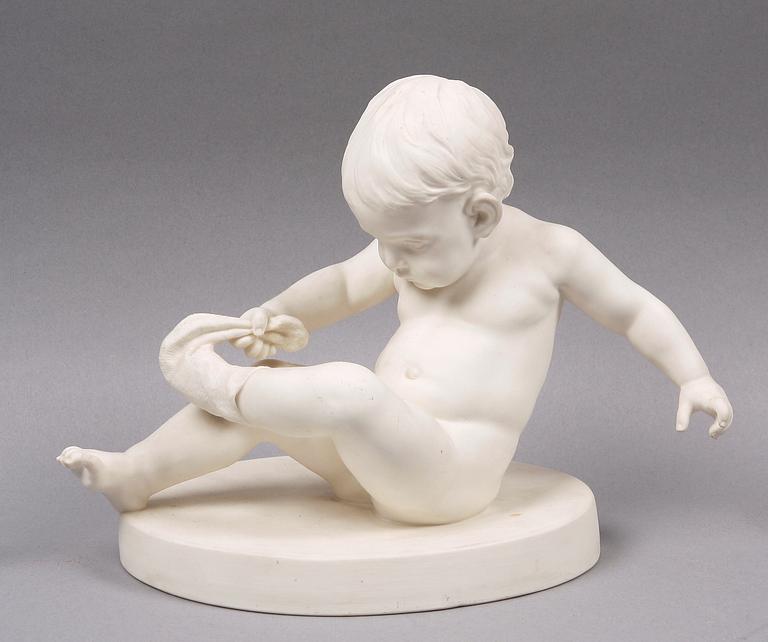 FIGURIN, parian, Gustafsberg, tidigt 1900-tal.
